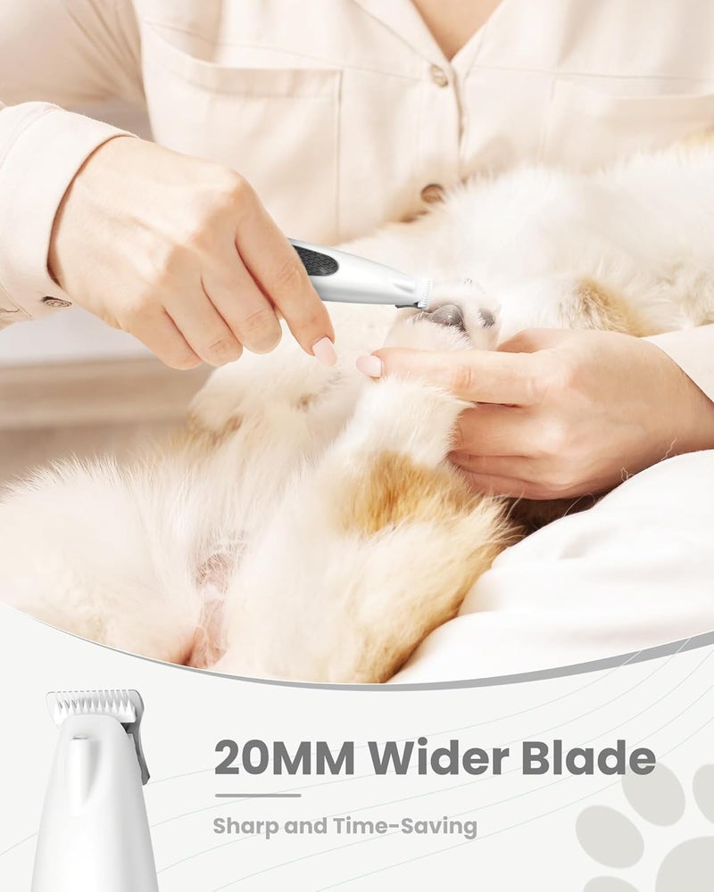 PAPMINI Dog Paw Trimmer with LED Light, Ultra-Low Noise Paw Trimmer for Dogs, Cordless Dog Clippers for Grooming with LED Display, Type-C Rechargeable Pet Clippers for Pads, Ears, Eyes, Face, Rump - Image 3